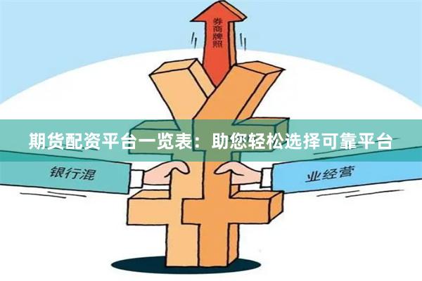 期货配资平台一览表：助您轻松选择可靠平台