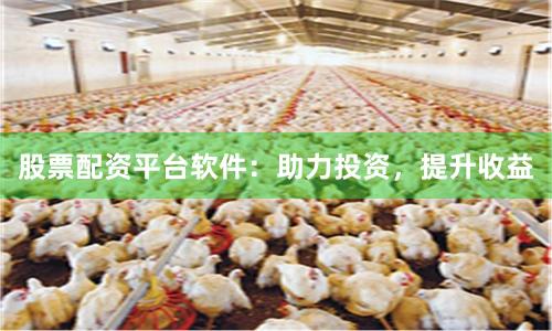 股票配资平台软件:助力投资,提升收益